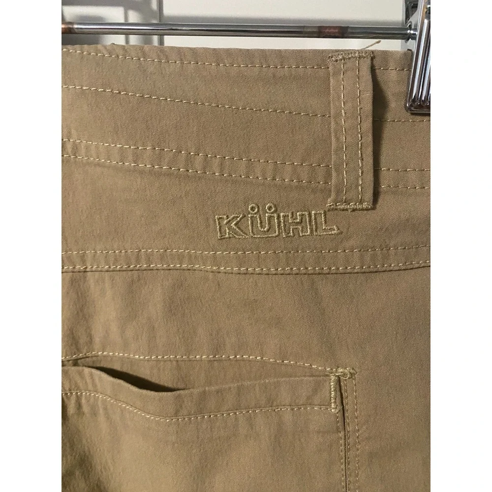 Kuhl SLAX Mens 40x32 Khaki Tan Klassik Fit Enduro Fabric Hiking Work Pants 5105